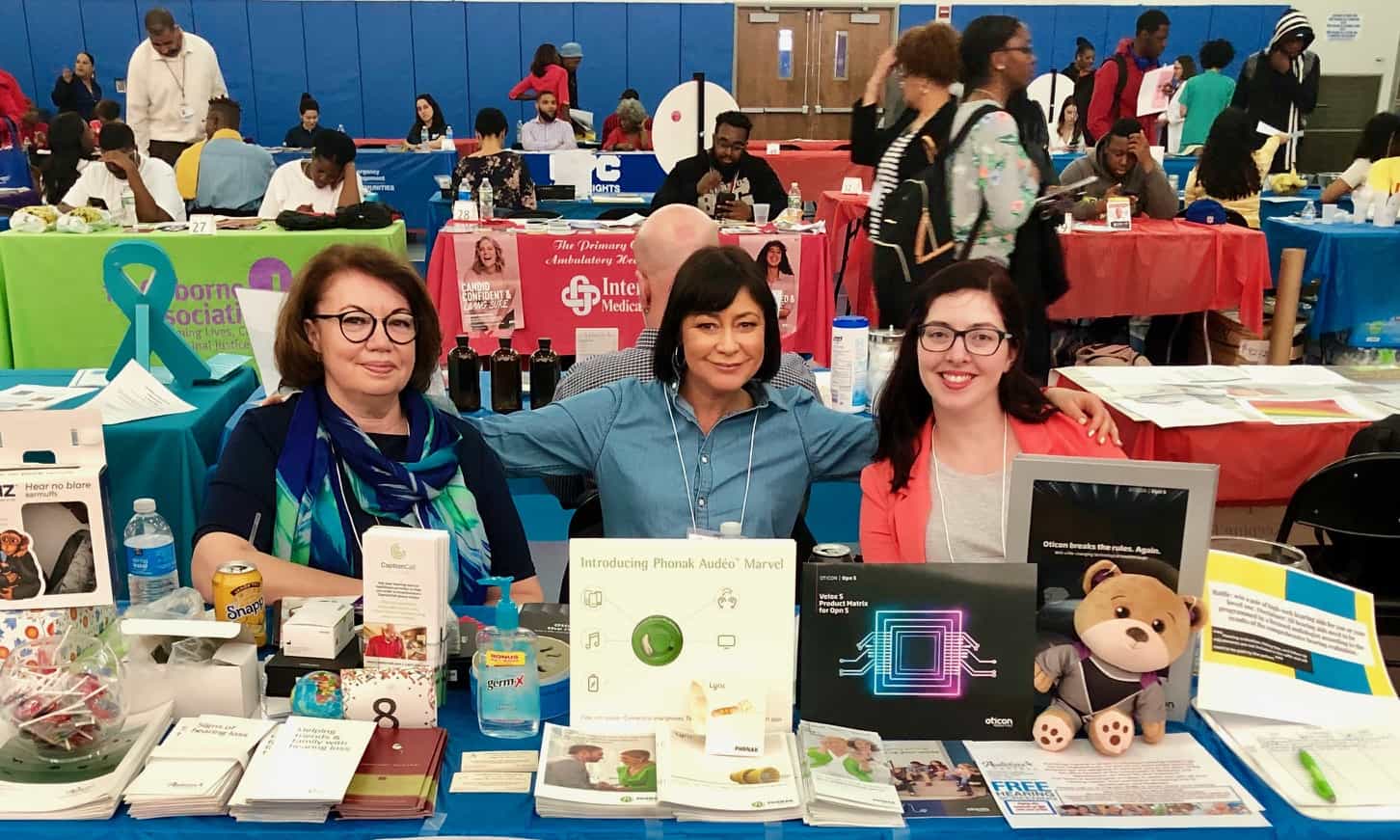 Audiology Central at a health expo in Brooklyn, NY